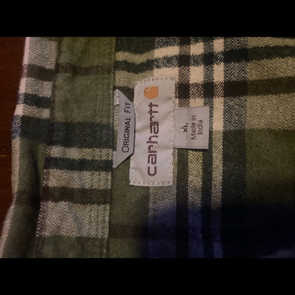 Carhartt heavy flannel shirt xl